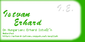 istvan erhard business card